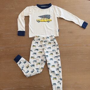 Kids Pajama Set with NYC Taxi Design - Christmas